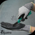 SRSAFETY nitrile coating and dotted cut finger gloves/safety glove